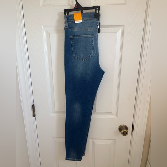 NWT Nature Denim Distressed Ankle Skinny High Rise Jeans size 7/27. Trendy-blue. - Picture 5 of 6